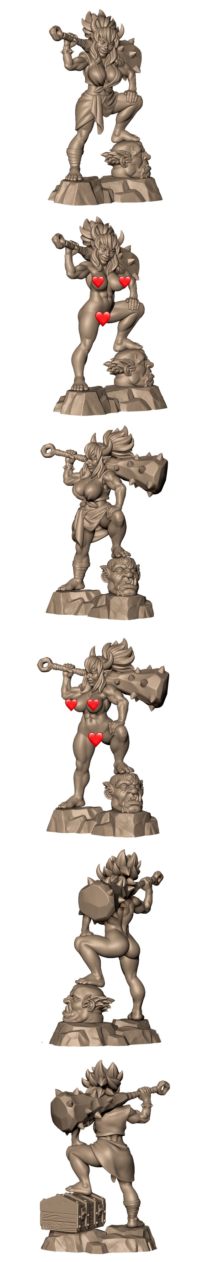 Oni Sister A 3D打印模型|Oni sister A – 3D Print Model STL