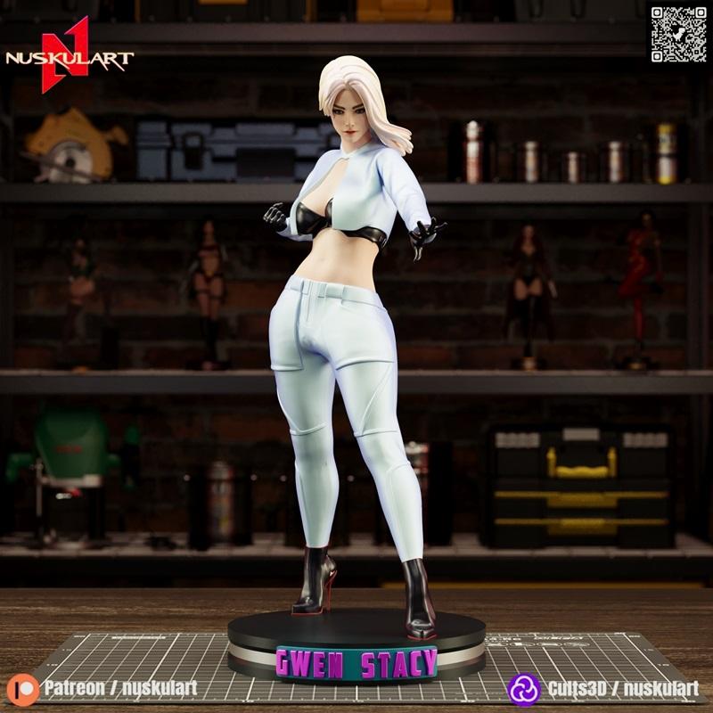 Nuskul艺术工作室 - 蜘蛛侠格温·斯黛西 - 3D打印模型|Nuskul Art – Spider Gwen Stacy – 3D Print Model STL