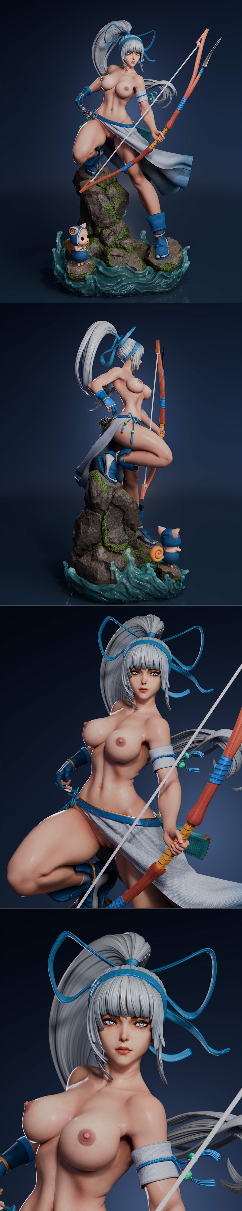 Abe3D - 机巧魔女 3D打印模型|Abe3D – Mina Majikina NSFW Version – 3D Print Model STL