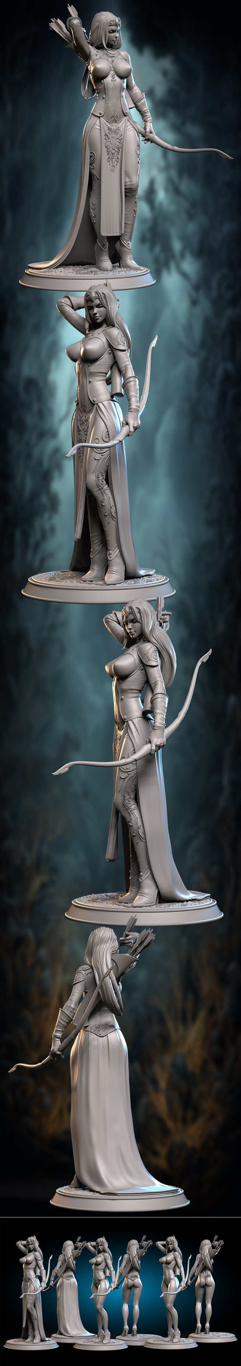 亚历克斯·康涅夫 — 萤之眼 — 3D打印模型|Alexei Konev – Valeria the Falcon’s Eye – 3D Print Model STL