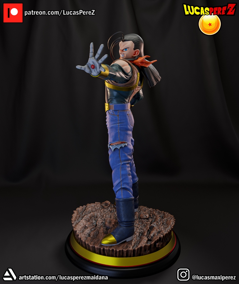 超级安卓17 3D打印模型|Lucas Perez – Super Android 17 – 3D Print Model