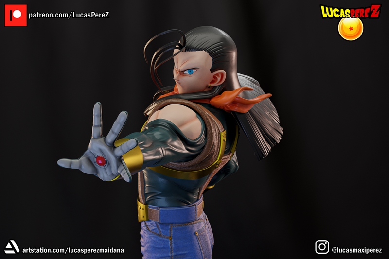 超级安卓17 3D打印模型|Lucas Perez – Super Android 17 – 3D Print Model