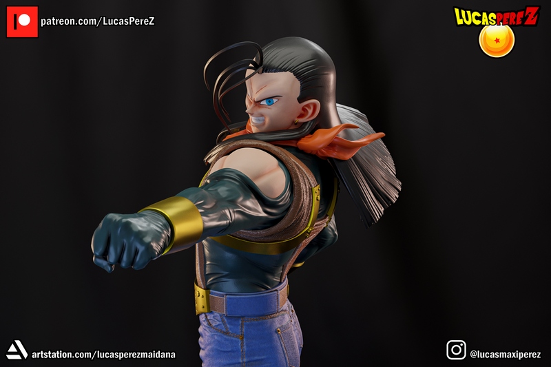 超级安卓17 3D打印模型|Lucas Perez – Super Android 17 – 3D Print Model