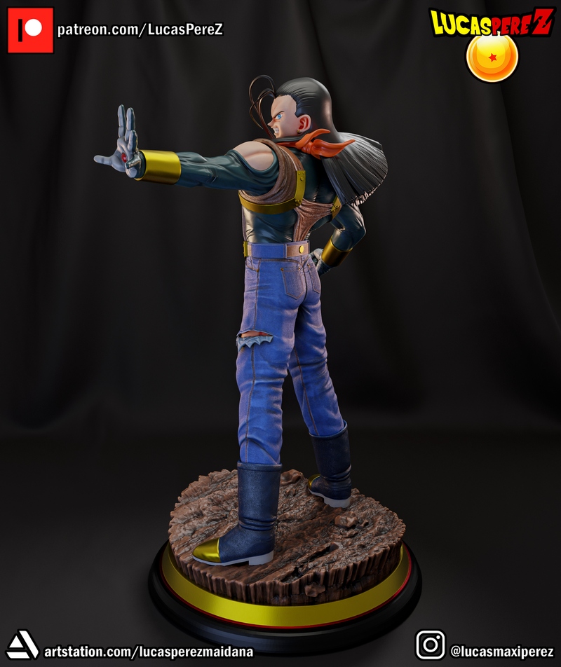 超级安卓17 3D打印模型|Lucas Perez – Super Android 17 – 3D Print Model