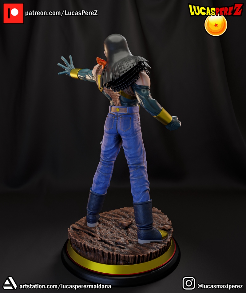 超级安卓17 3D打印模型|Lucas Perez – Super Android 17 – 3D Print Model