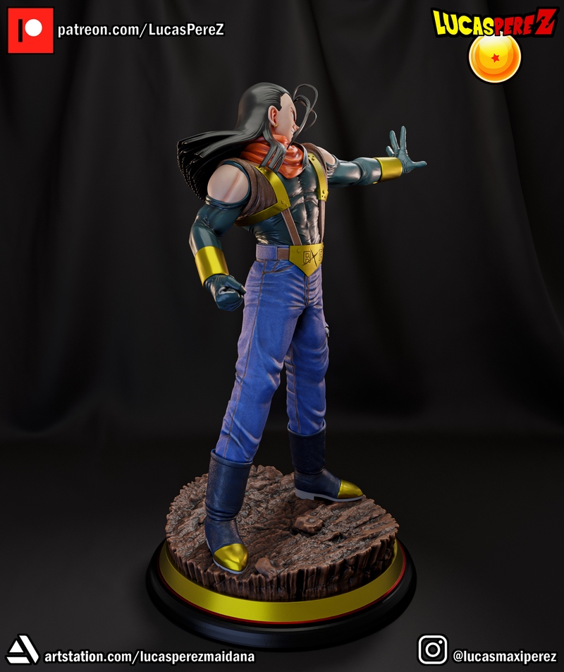 超级安卓17 3D打印模型|Lucas Perez – Super Android 17 – 3D Print Model