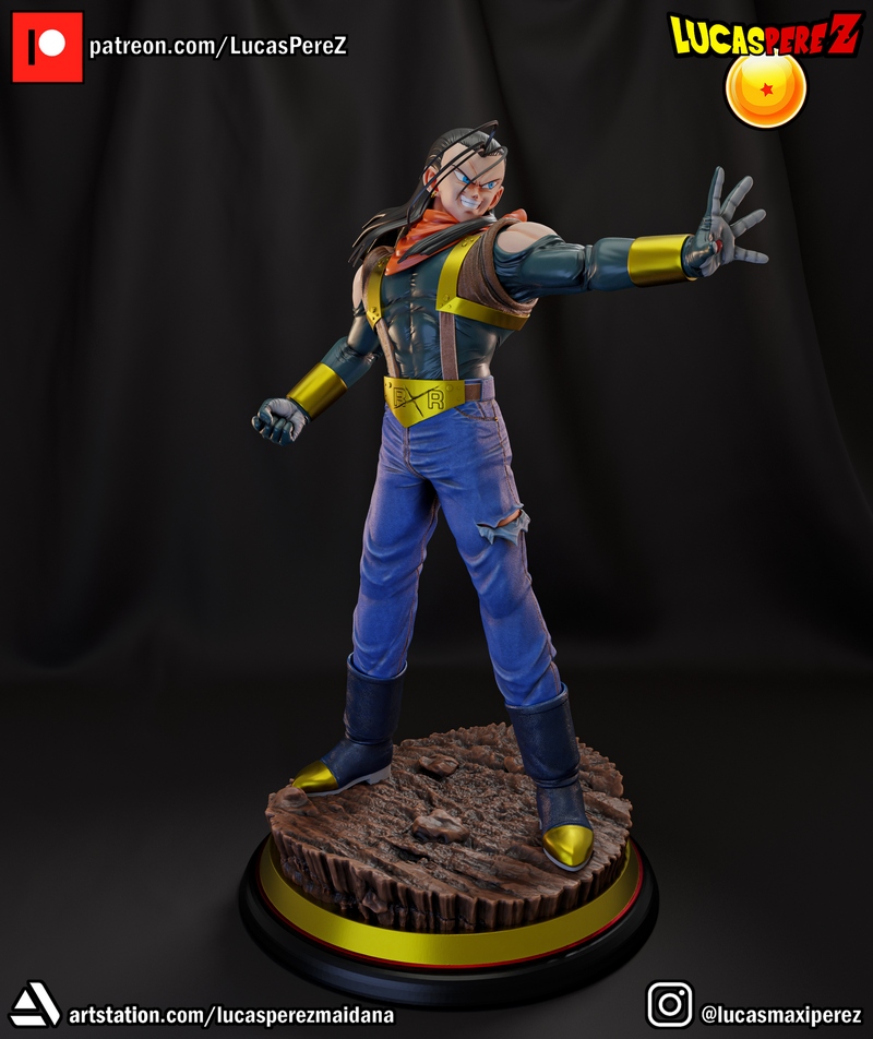 超级安卓17 3D打印模型|Lucas Perez – Super Android 17 – 3D Print Model