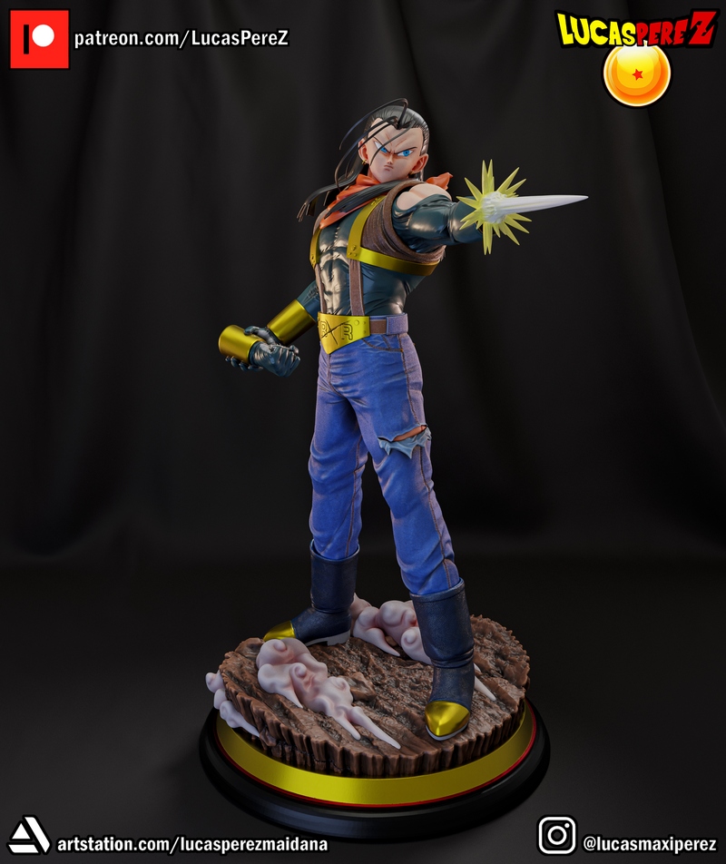 超级安卓17 3D打印模型|Lucas Perez – Super Android 17 – 3D Print Model