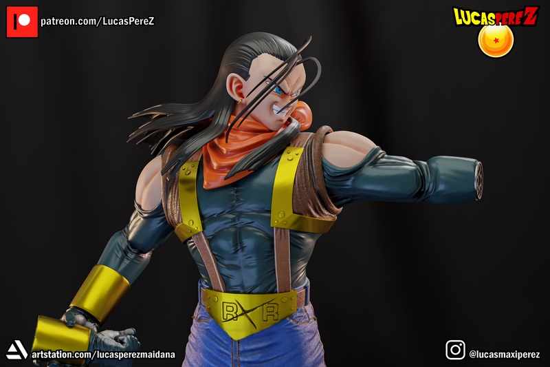 超级安卓17 3D打印模型|Lucas Perez – Super Android 17 – 3D Print Model