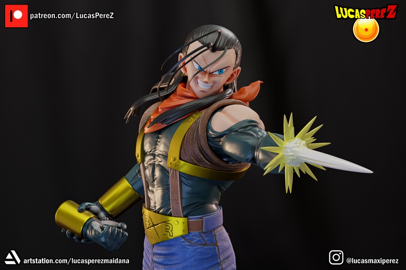 超级安卓17 3D打印模型|Lucas Perez – Super Android 17 – 3D Print Model