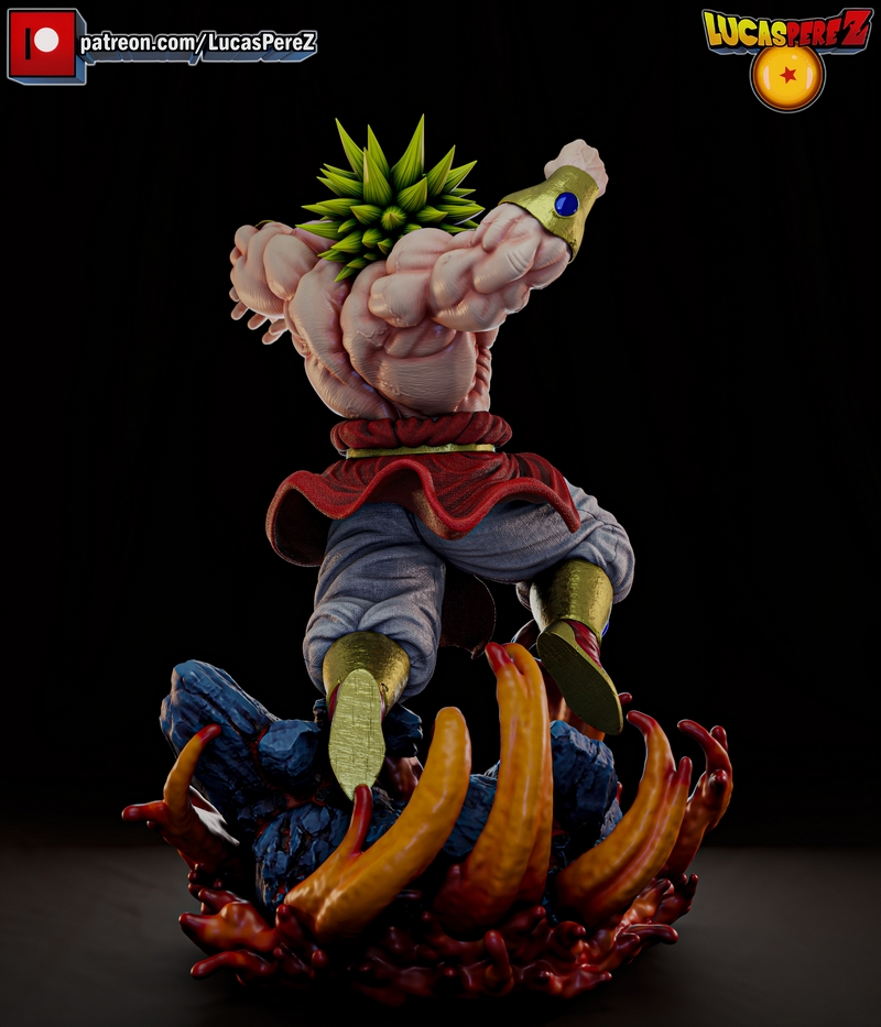 卢卡斯·佩雷斯 拓扑战士SSJ 3D打印模型|Lucas Perez – Broly SSJ – 3D Print Model