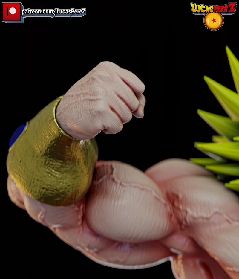 卢卡斯·佩雷斯 拓扑战士SSJ 3D打印模型|Lucas Perez – Broly SSJ – 3D Print Model