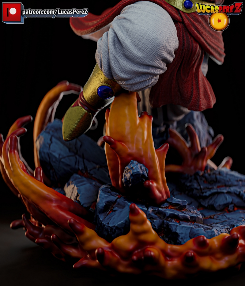 卢卡斯·佩雷斯 拓扑战士SSJ 3D打印模型|Lucas Perez – Broly SSJ – 3D Print Model