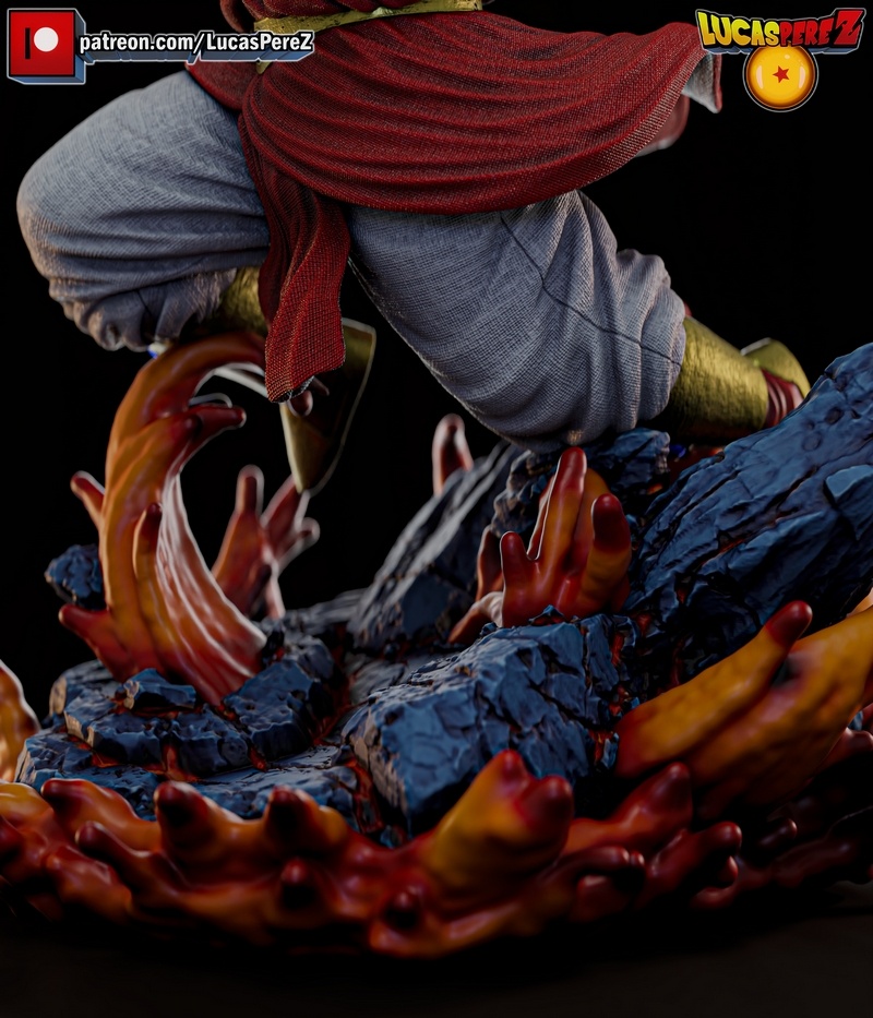 卢卡斯·佩雷斯 拓扑战士SSJ 3D打印模型|Lucas Perez – Broly SSJ – 3D Print Model