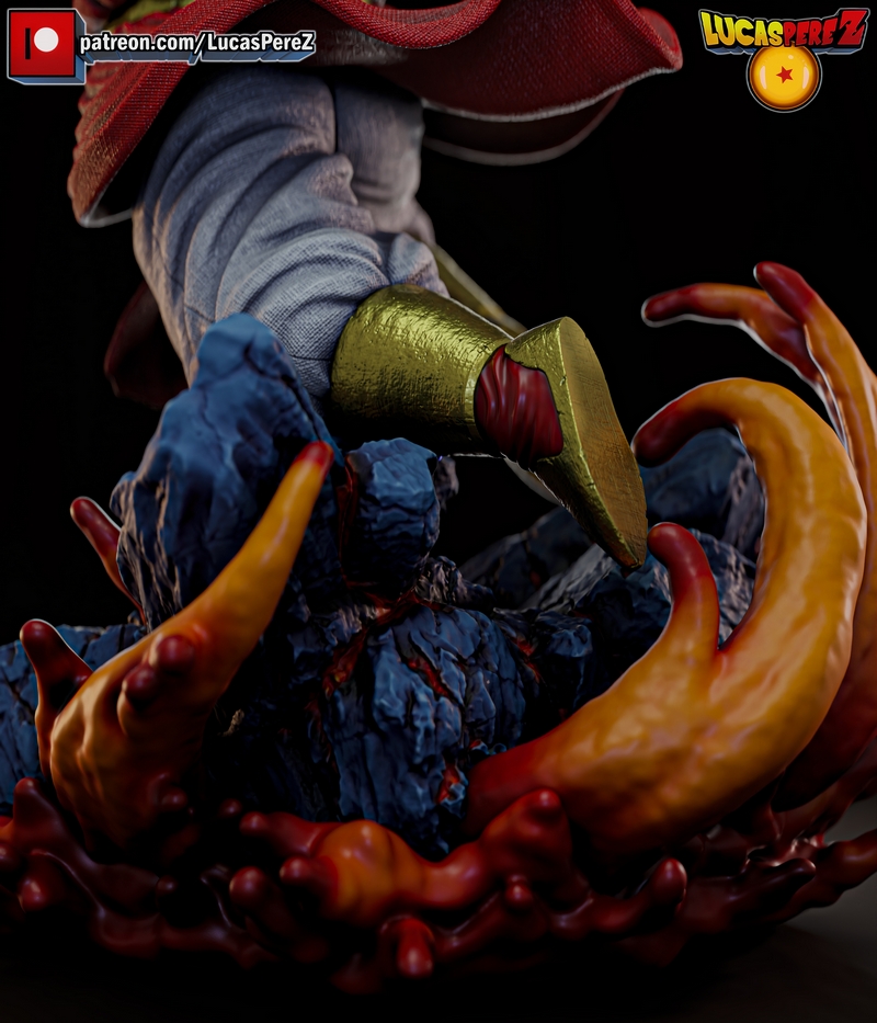 卢卡斯·佩雷斯 拓扑战士SSJ 3D打印模型|Lucas Perez – Broly SSJ – 3D Print Model