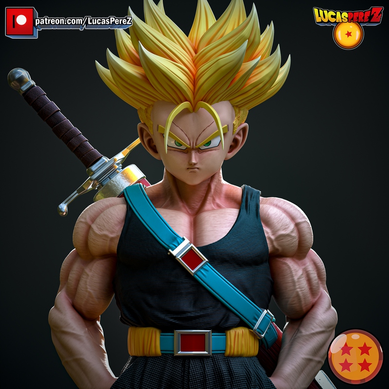 卢卡斯·佩雷斯 - 万能侠Z - 3D打印模型|Lucas Perez – Trunks Z Warriors – 3D Print Model