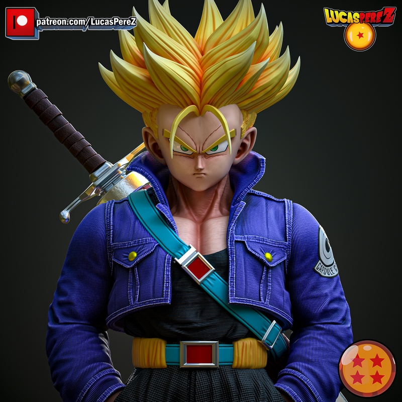 卢卡斯·佩雷斯 - 万能侠Z - 3D打印模型|Lucas Perez – Trunks Z Warriors – 3D Print Model