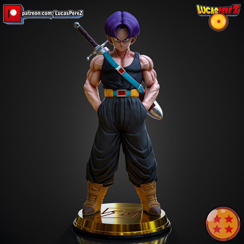 卢卡斯·佩雷斯 - 万能侠Z - 3D打印模型|Lucas Perez – Trunks Z Warriors – 3D Print Model
