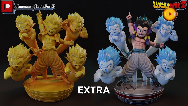 卢卡斯·佩雷斯 甘达姆克斯 3D打印模型|Lucas Perez – Gotenks – 3D Print Model