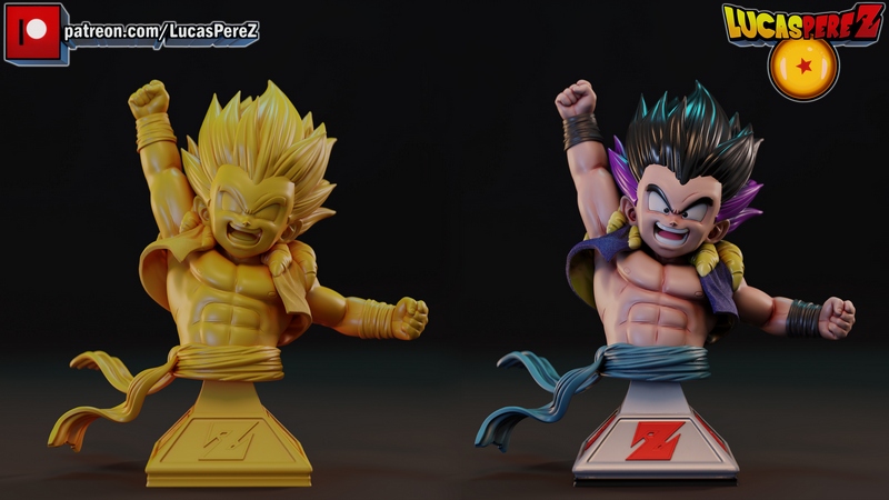 卢卡斯·佩雷斯 甘达姆克斯 3D打印模型|Lucas Perez – Gotenks – 3D Print Model