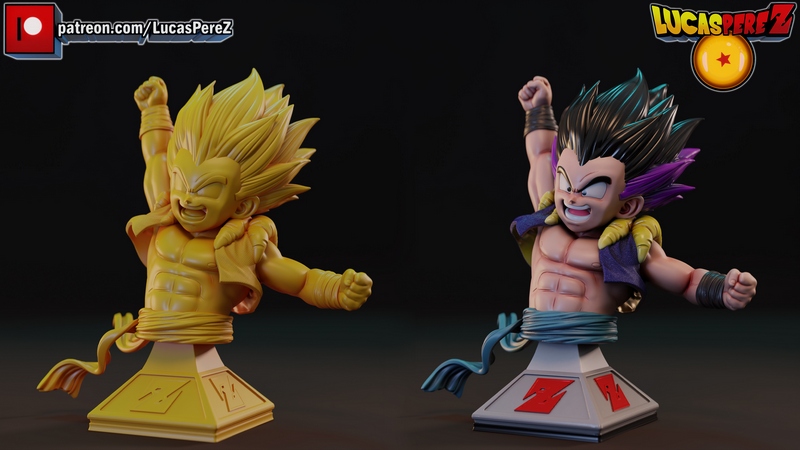 卢卡斯·佩雷斯 甘达姆克斯 3D打印模型|Lucas Perez – Gotenks – 3D Print Model