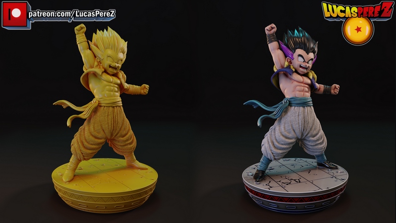 卢卡斯·佩雷斯 甘达姆克斯 3D打印模型|Lucas Perez – Gotenks – 3D Print Model