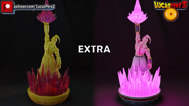 卢卡斯·佩雷斯 3D打印超级布布模型|Lucas Perez – Super Buu – 3D Print Model