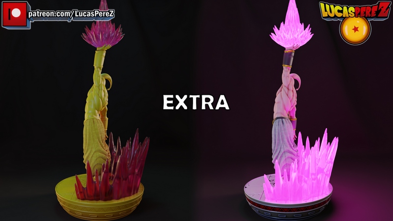 卢卡斯·佩雷斯 3D打印超级布布模型|Lucas Perez – Super Buu – 3D Print Model