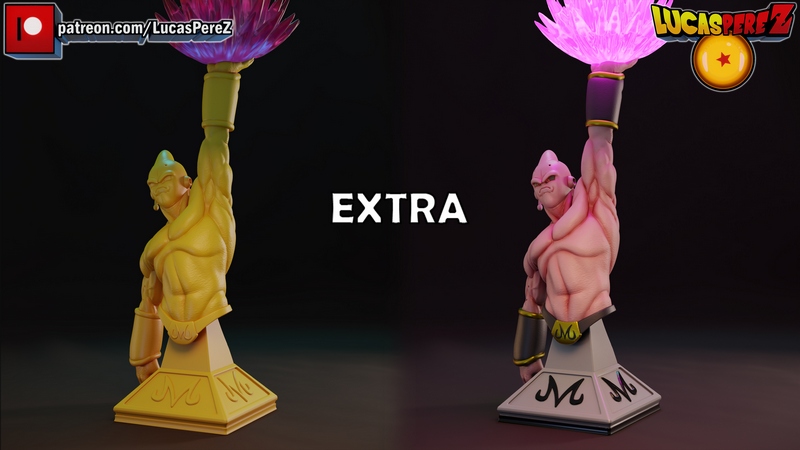 卢卡斯·佩雷斯 3D打印超级布布模型|Lucas Perez – Super Buu – 3D Print Model