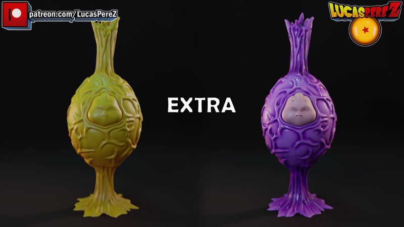 卢卡斯·佩雷斯 超级布布茧 3D打印模型|Lucas Perez – Super Buu Cocoon – 3D Print Model