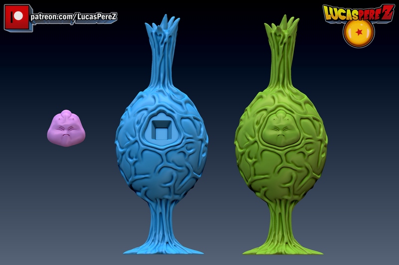 卢卡斯·佩雷斯 超级布布茧 3D打印模型|Lucas Perez – Super Buu Cocoon – 3D Print Model