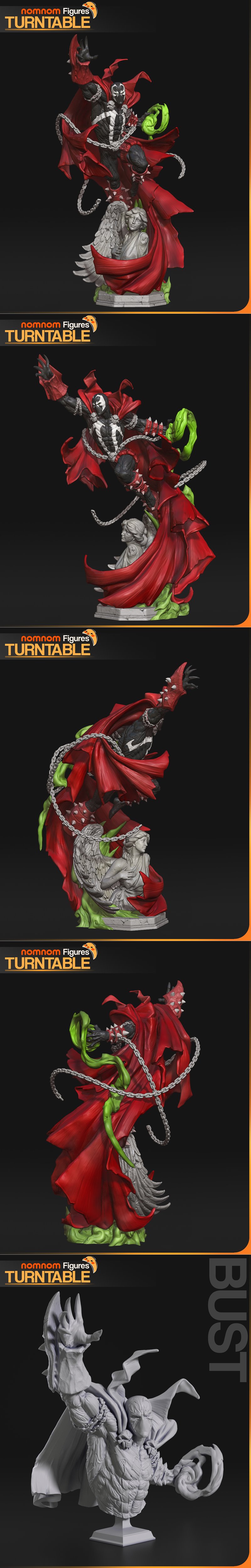 Spawn 3D打印模型：异形生物立体造型|Nomnom Figures – Spawn – Spawn comics – 3D Print Model STL