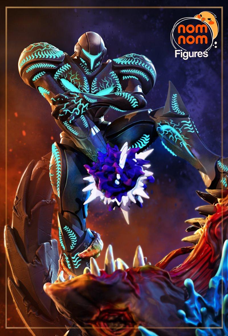 暗黑萨姆斯 3D打印模型|Nomnom Figures – Dark Samus – Metroid Prime – 3D Print Model STL