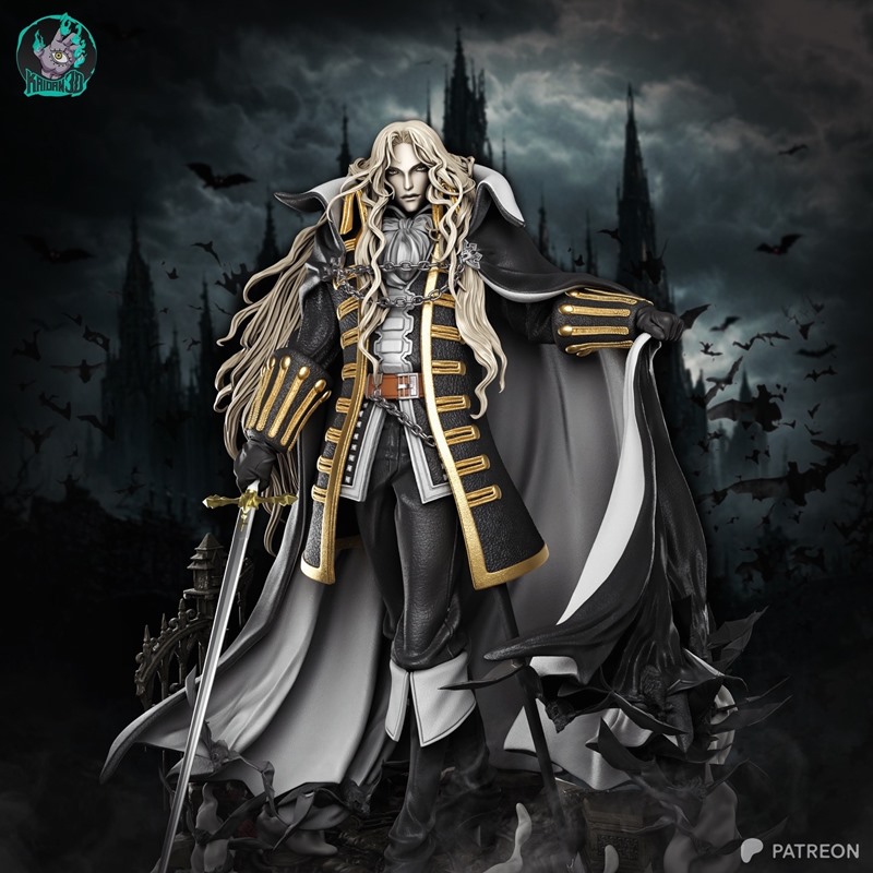 凯登·阿尔卡德 3D打印模型|Kaidan – Alucard – Inspired by Gothic Legends – 3D Print Model STL