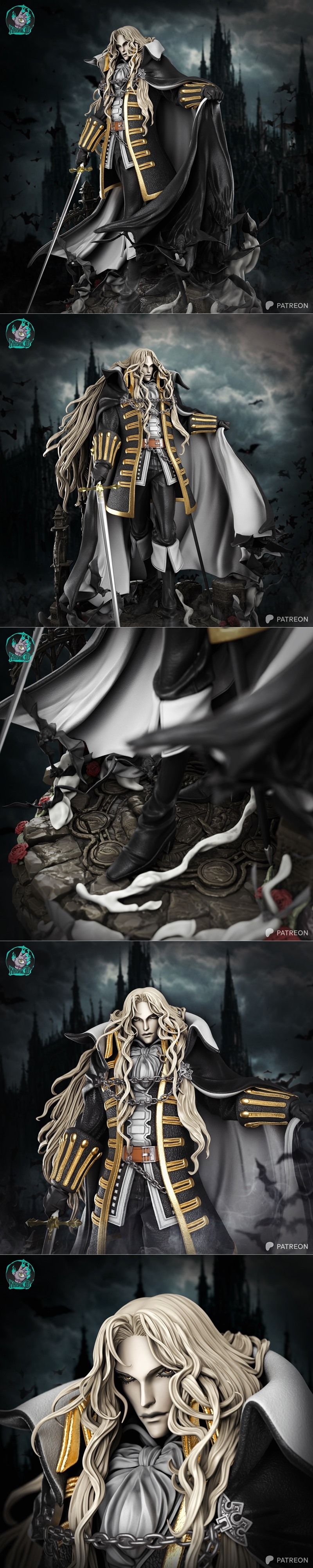 凯登·阿尔卡德 3D打印模型|Kaidan – Alucard – Inspired by Gothic Legends – 3D Print Model STL