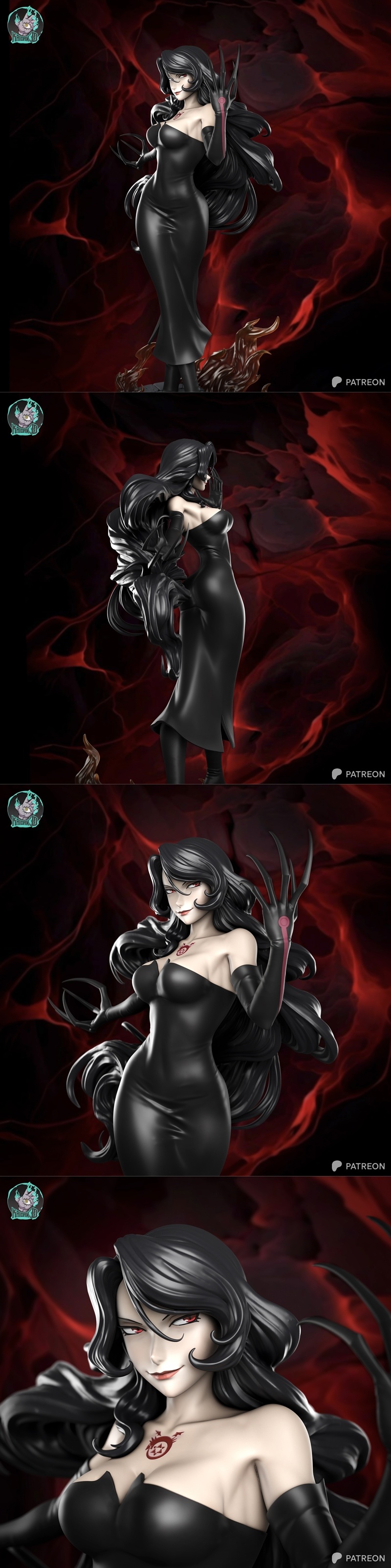 Kaidan 爱情动漫优雅角色 3D打印模型|Kaidan – Lust – Elegant Anime Character – 3D Print Model STL
