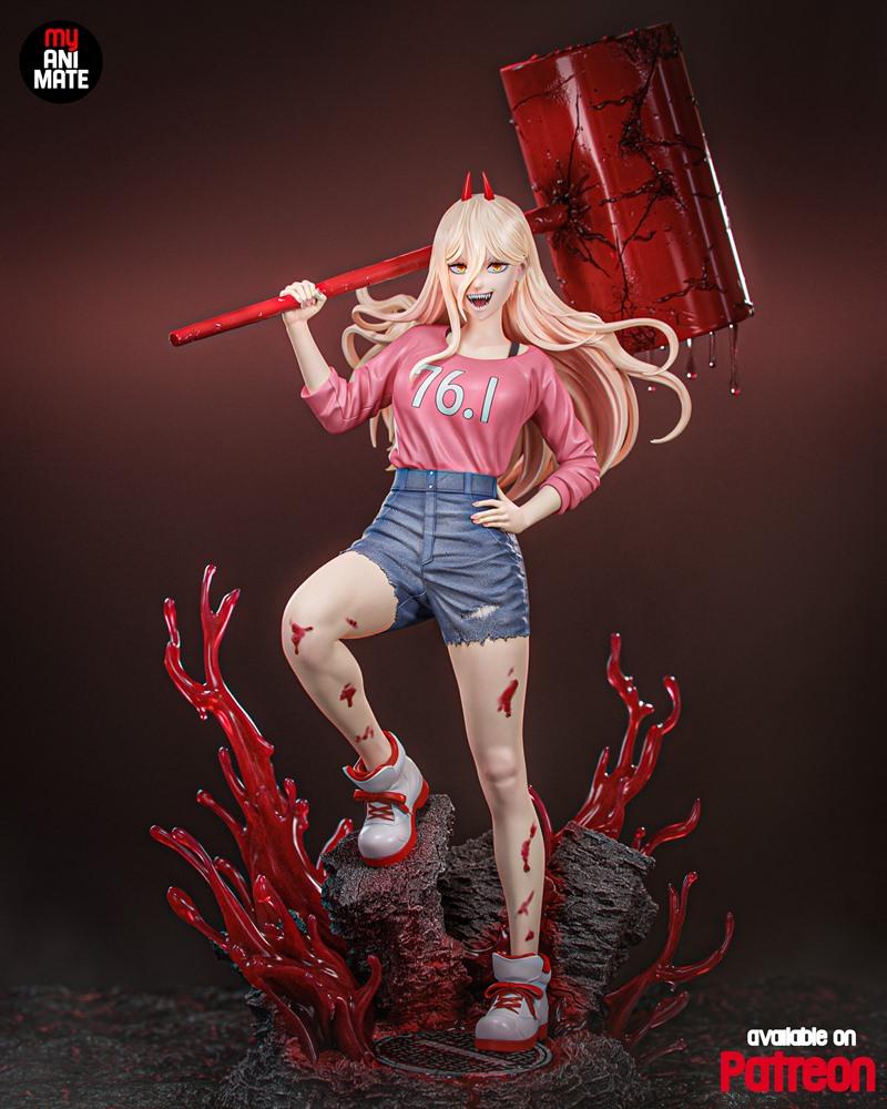 MyAnimate - 链锯人 - 动力者 3D打印模型|MyAnimate – Power (ChainSaw Man) – 3D Print Model STL