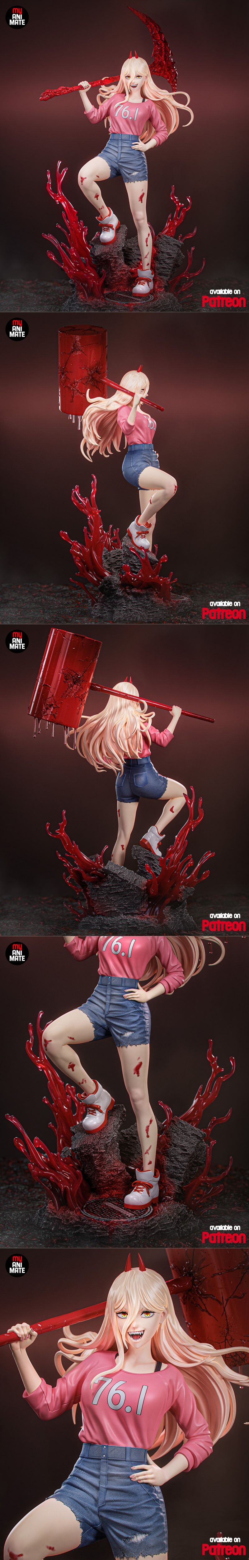 MyAnimate - 链锯人 - 动力者 3D打印模型|MyAnimate – Power (ChainSaw Man) – 3D Print Model STL