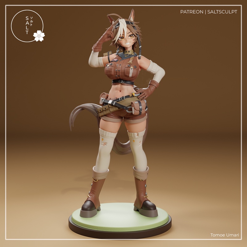 SaltSculpt出品 | 《Tomoe Umari》3D打印模型|SaltSculpt – Tomoe Umari – ENVtuber – 3D Print Model