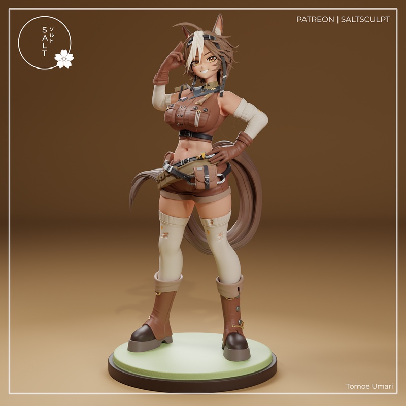 SaltSculpt出品 | 《Tomoe Umari》3D打印模型|SaltSculpt – Tomoe Umari – ENVtuber – 3D Print Model