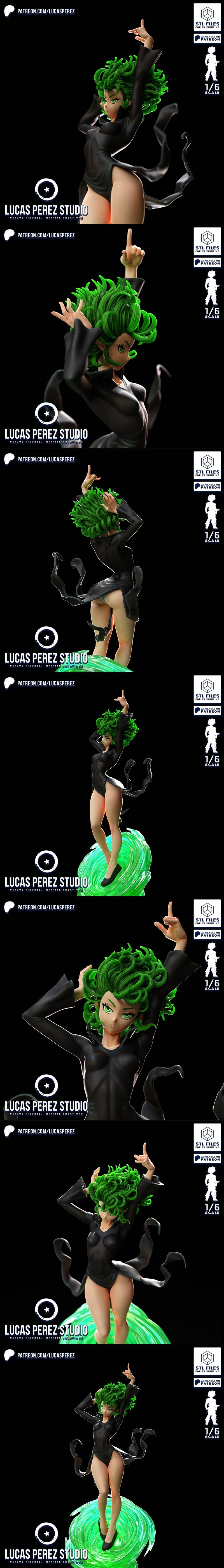 卢卡斯·佩雷斯 - 桃色拳击手 - 3D打印模型|Lucas Perez – Tatsumaki – 3D Print Model STL