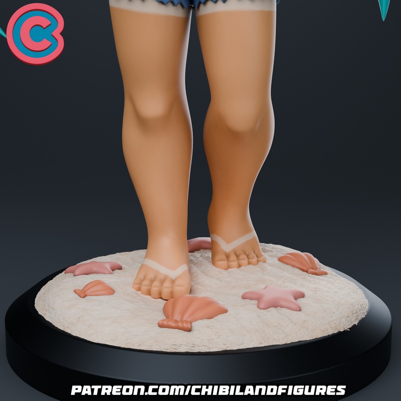 3D打印米库巴西限定萌系人物模型|Chibi Land Figures – Hatsune Miku Brazil – 3D Print Model