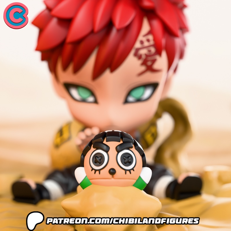 Naruto Gaara 3D打印手办模型|Chibi Land Figures – Naruto – Gaara – 3D Print Model