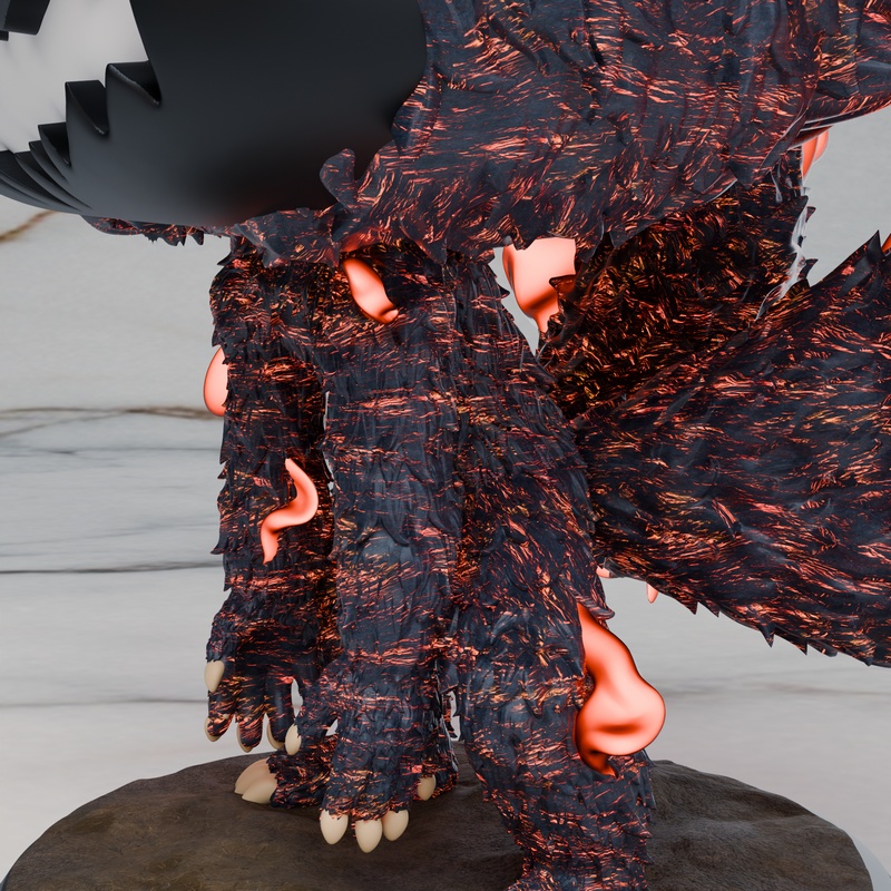 Naruto宇智波斑 3D打印模型|Chibi Land Figures – Naruto – Kyuubi 4 Tails – 3D Print Model