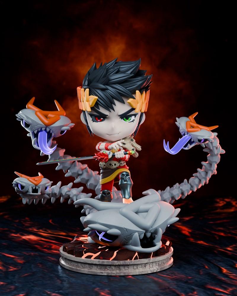 小尺寸玩偶模型——佐格鲁斯 3D打印雕塑|Chibi Land Figures – Zagreus – 3D Print Model STL