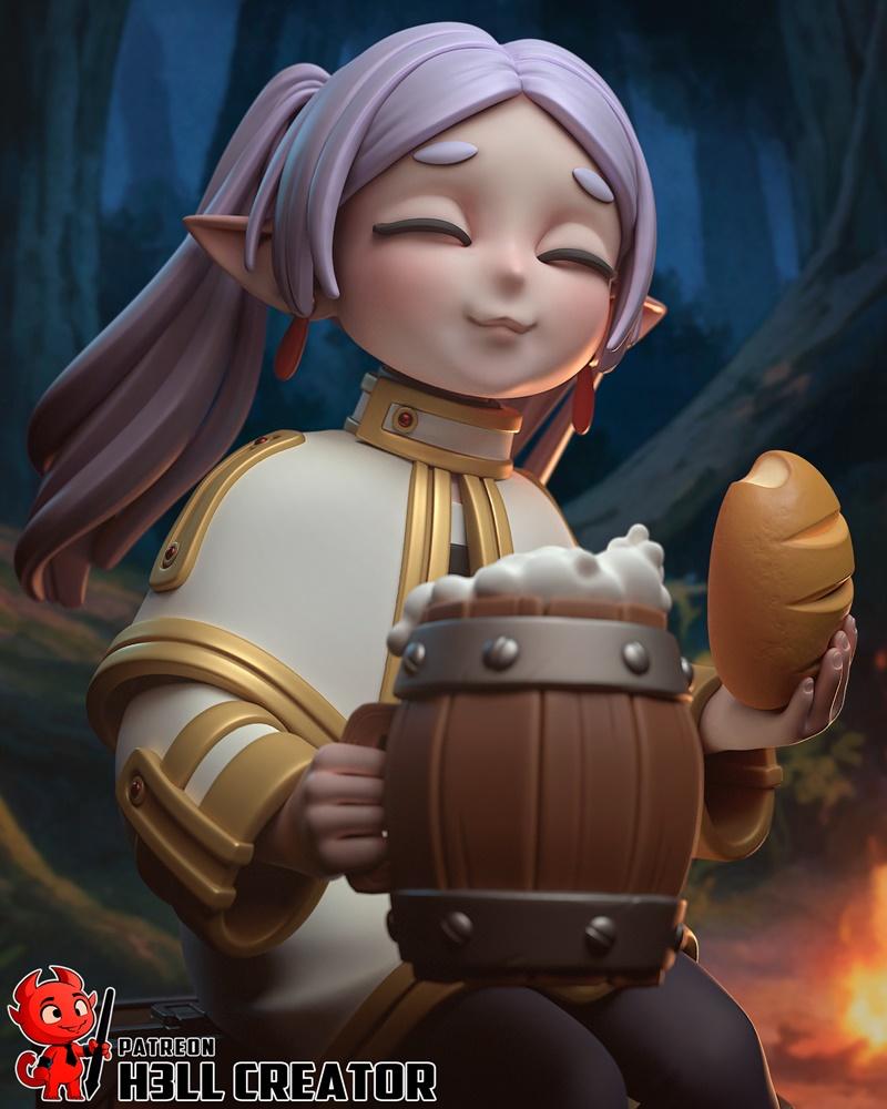 H3LL创意——Frieren 3D打印模型|H3LL Creator – Frieren – 3D Print Model STL