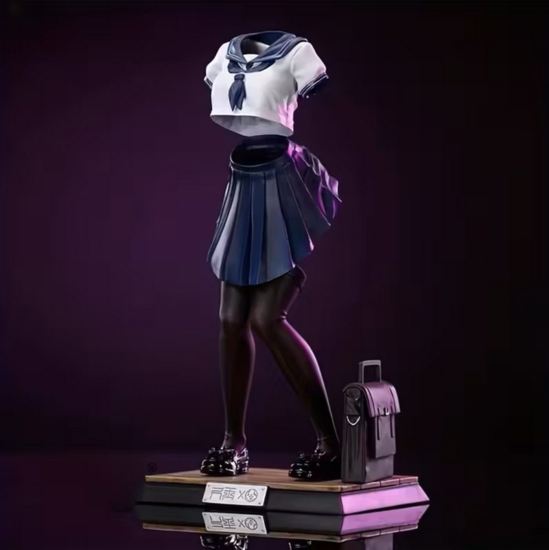 隐形少女 3D打印模型|Invisible Schoolgirl – 3D Print Model