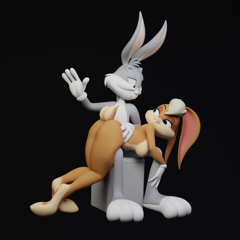 洛拉与兔八哥 3D打印模型|Lola and Bugs Bunny – 3D Print Model