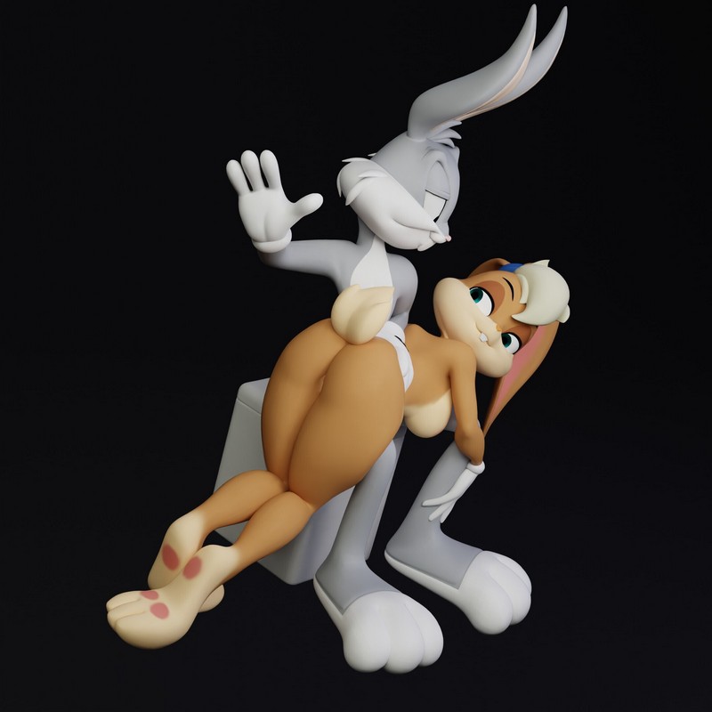 洛拉与兔八哥 3D打印模型|Lola and Bugs Bunny – 3D Print Model