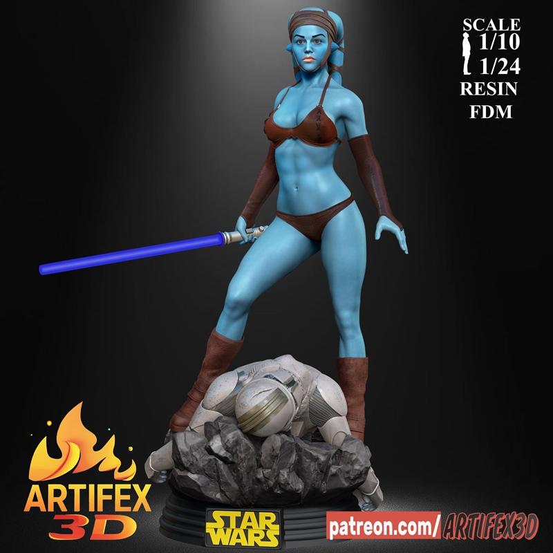 Artifex3D - Aayla Secura - 3D打印模型|Artifex3D – Aayla Secura – 3D Print Model STL